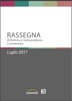 Rassegna di Dottrina e Giurisprudenza commentata - Luglio 2017